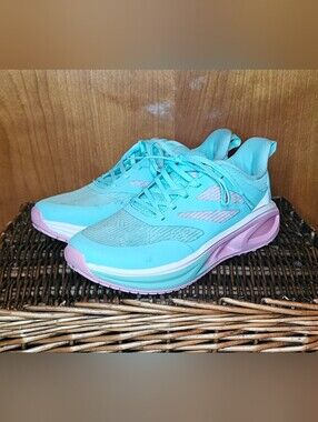 Avia Women's Mesh Gel Trail Sneakers Mint Green Pink Athletic Running Shoes